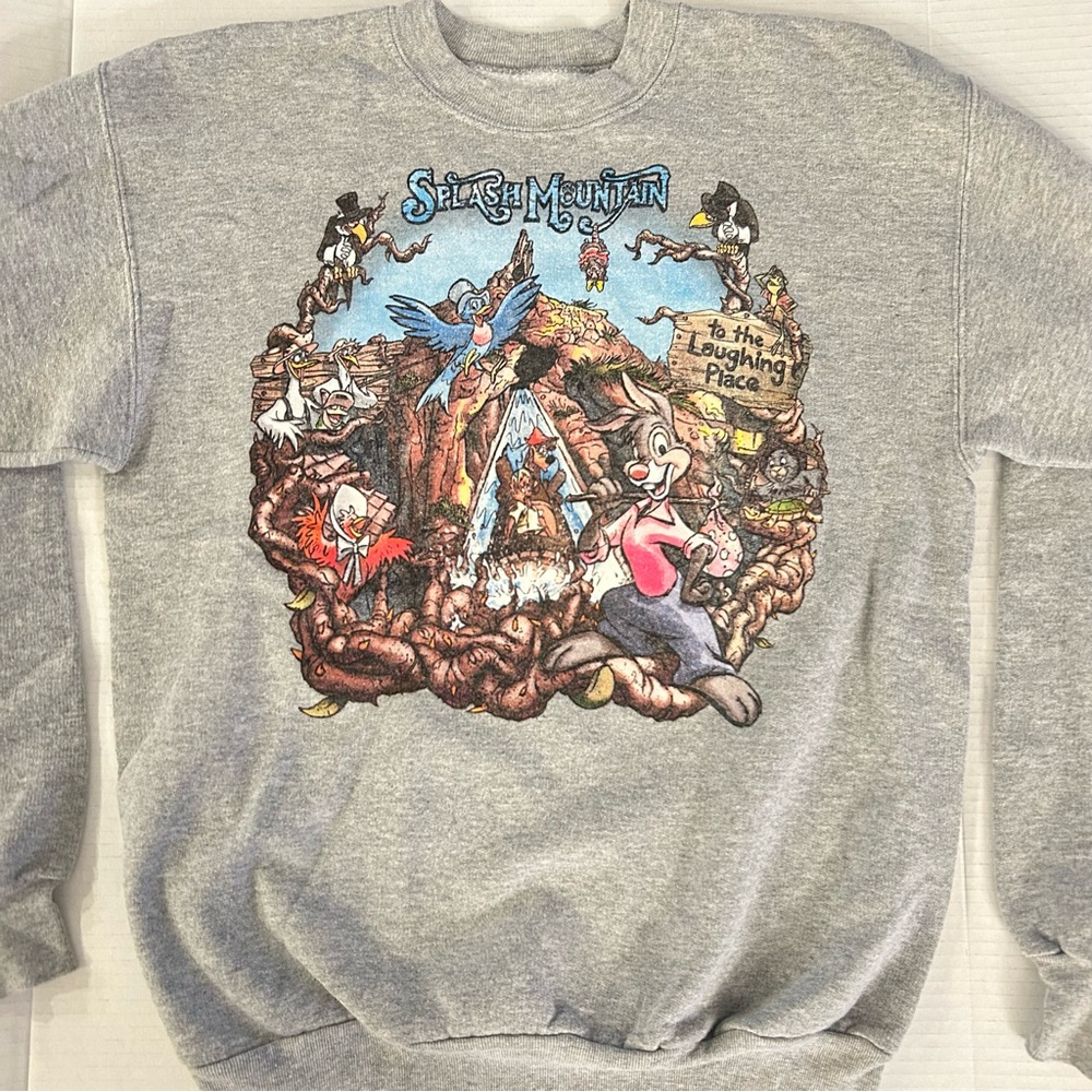 Disney Parks Authentic Original Discontinued Splash Mountain Hanes Sweatshirt
